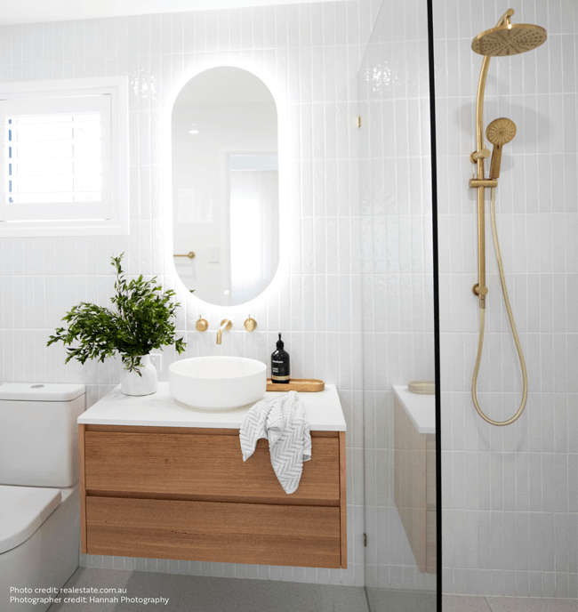 Beautiful Bathroom, Shower and Vanity